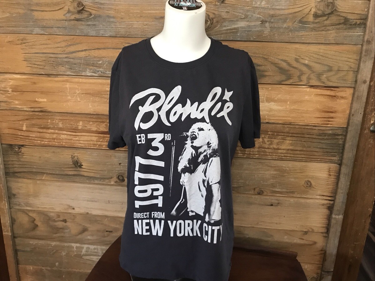 Blondie Direct From New York City 1977 Tour black t-shirt sz