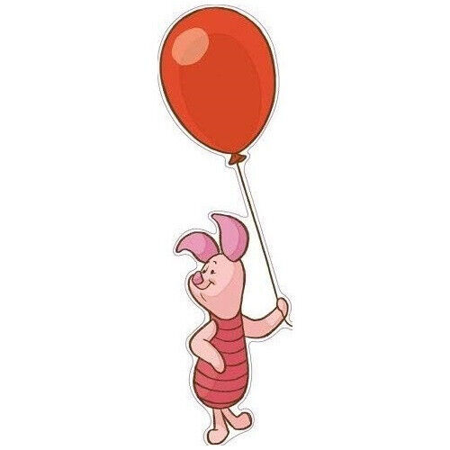 11 Inch Piglet Balloon Winnie The Pooh Disney Removable Peel Self Stick Adhesive - Foto 1 di 1