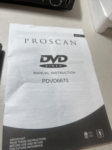 PROSCAN PDVD6670 HDMI 1080p Upconversion DVD Player with USB Port & Remote - Picture 9 of 10