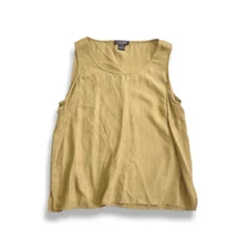 Citron 100% silk printed textured embossed dragons apple green top womens M