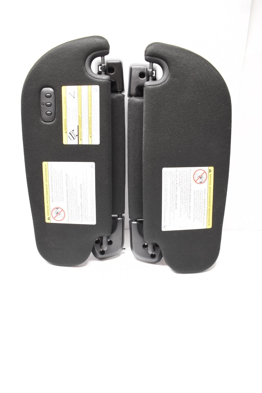 driver passenger sun visor illuminated garage door 