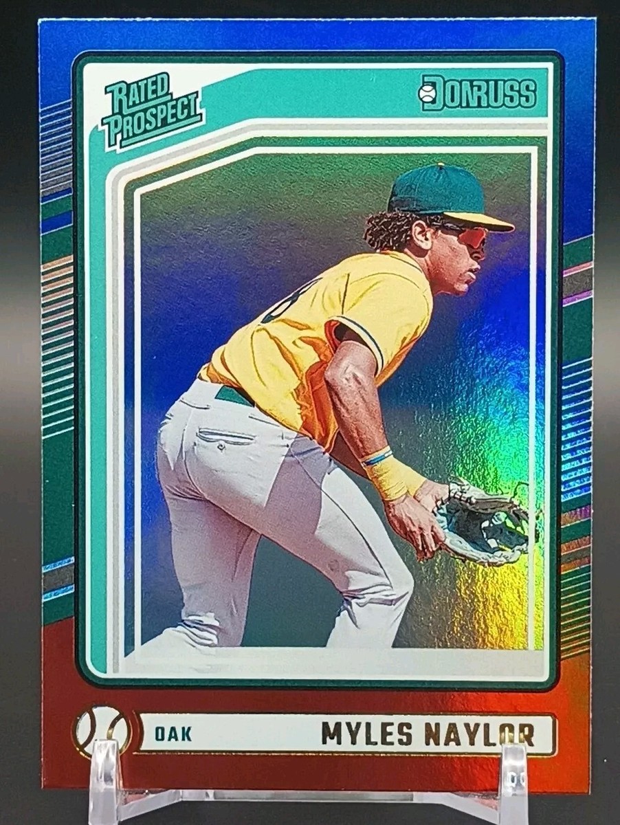 2024 Panini Donruss Baseball #196 Myles Naylor Rated Prospect Red 