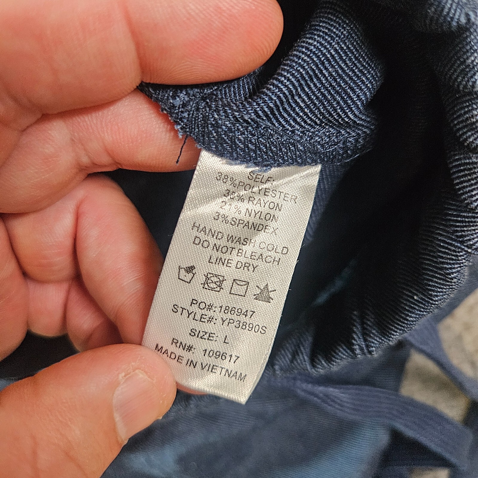 NWT - Shinestar Jogger Pants Women Large Navy Blue Zipper Detailed - NEW