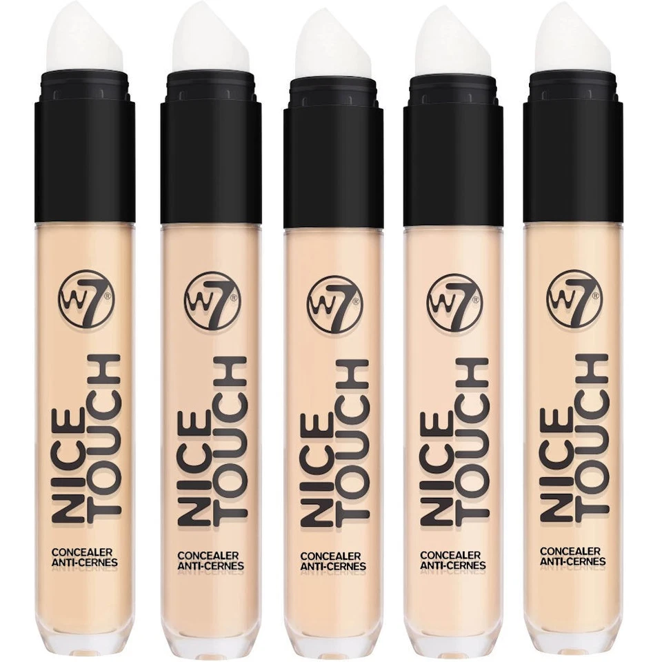 W7 Cosmetics Nice Touch Concealer - Light Fair Liquid Face Skin Smooth Makeup