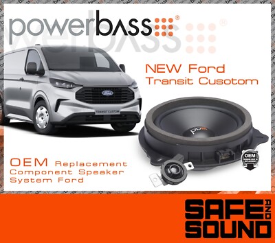 Powerbass NEU Transit Custom Direct Ersatz Komponente Upgrade Lautsprecher