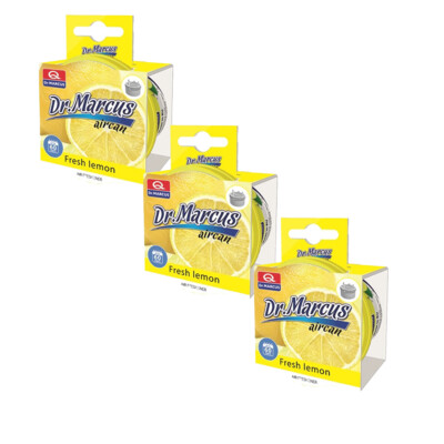 3 Stk Dr. Marcus Car Scents Duftdose Lufterfrischer Fresh Lemon Frische Zitrone