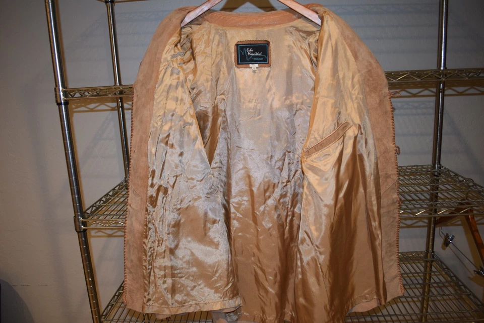 Echo Mountain Arturo vtg INCREDIBLE Western Fringe Leather Suede Jacket Size 46 - Image 4 of 4