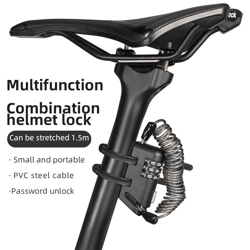 Multi-function Combination Helmet Lock Ultra-light Mini Anti-theft Lock