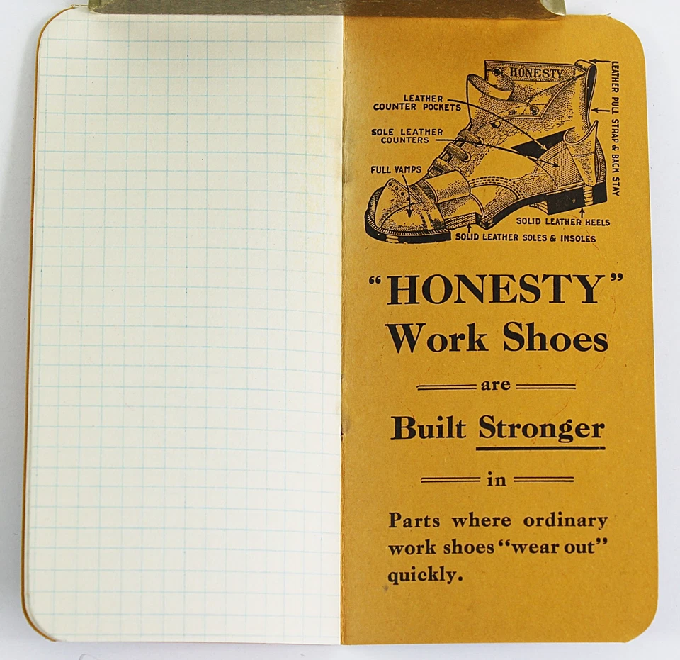 Zapatos de ganso rojo Friedman Shelby de la década de 1910 cuaderno publicitario bonitas cubiertas Foto 4 de 4