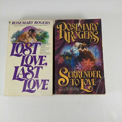 Lost Love, Last Love & Surrender to Love Rosemary Rogers 1st Avon Paperback Lot 