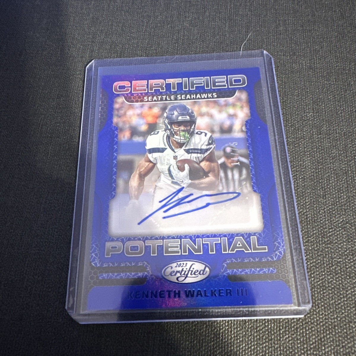 2023 Certified Potential Kenneth Walker iii RC /75 Autograph