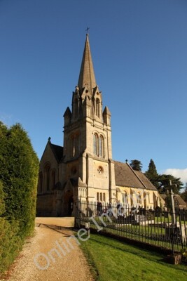 Photo 6x4 St. Mary, Batsford Rebuilt in 1860-62 in the neo-Norman style.  c2010