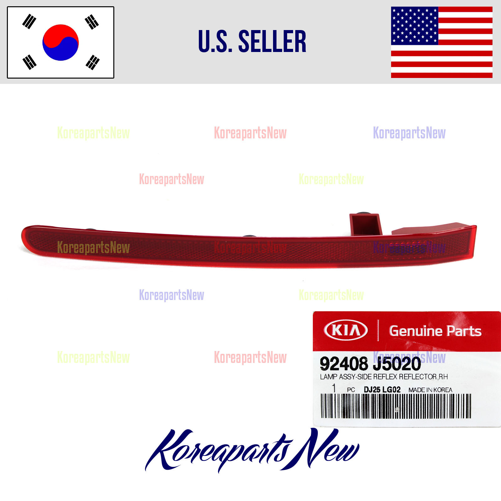 REAR Quarter Panel Reflector Right PASSEN 92408J5020 ⭐OEM⭐ Kia 