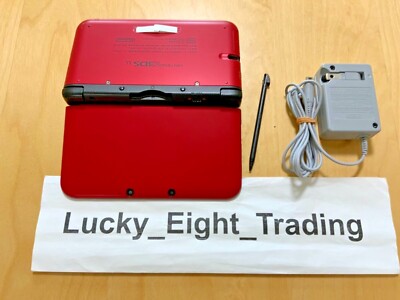 Nintendo 3DS XL LL Red Black Console Charger Japanese ver [CC] | eBay