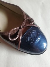 Chanel Size 38 CC Cap Toe Rootbeer Brown And ...