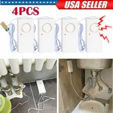 4-Pack Water Leak Alarm Flood Level Overflow Detector Sensor Home Security Alert