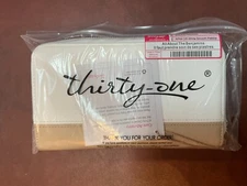 Thirty-One All About The Benjamins in Off White Smooth Pebble