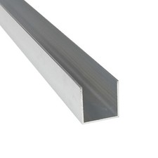 Aluminium Profils en U 1,5 -2 M U-Schiene Alu C-Profil C-Schiene