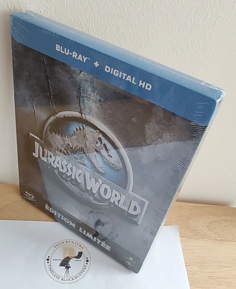 Jurassic World Limited Edition Bluray Steelbook FRENCH/English Audio *LOOSE DISC - Image 4 of 4