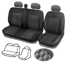 1+2 Sitzbezüge aus Öko-Leder für Peugeot Boxer Citroen Jumper 2006-2019 Neu Top
