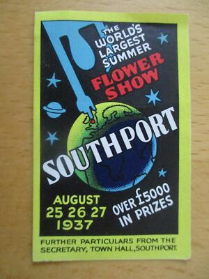 (7457) Reklamemarke - Summer Flower Show Southport 1937