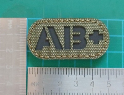 IR (INFRARED) - AB+ POSITIVE BLOOD GROUP PATCH - KHAKI COLOR | eBay