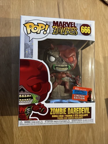 Marvel Zombie Daredevil Exclusive 666 Funko Pop EMBALAJE ORIGINAL Raro Nuevo Raro Nuevo