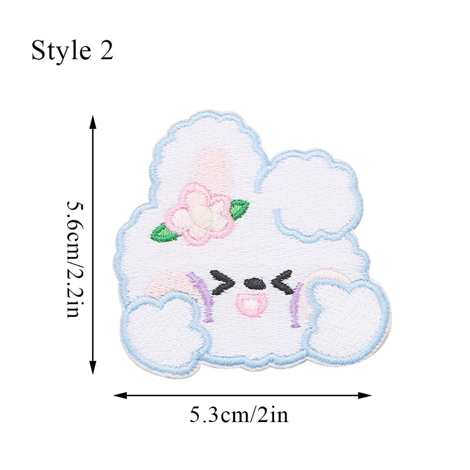 Embroidery Sticker Rabbit Self-adhesive Cloth Patch Clothing Patch Cartoon η - Image 3 of 4
