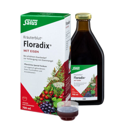 Salus Kräuterblut Floradix mit Eisen 700ml - erhöhter Eisenbedarf, Eisenmangel
