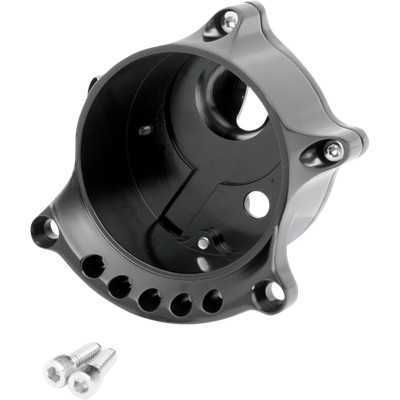 RSD - 0207-2001-B - Cafe Gauge and Headlight Re-Locator, Black Anodized