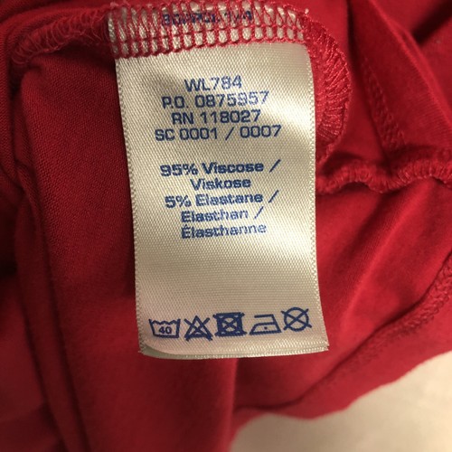 Boden Red Faux Wrap Jersey Top Womens Size Small Long sleeve - 第 3/8 張圖片