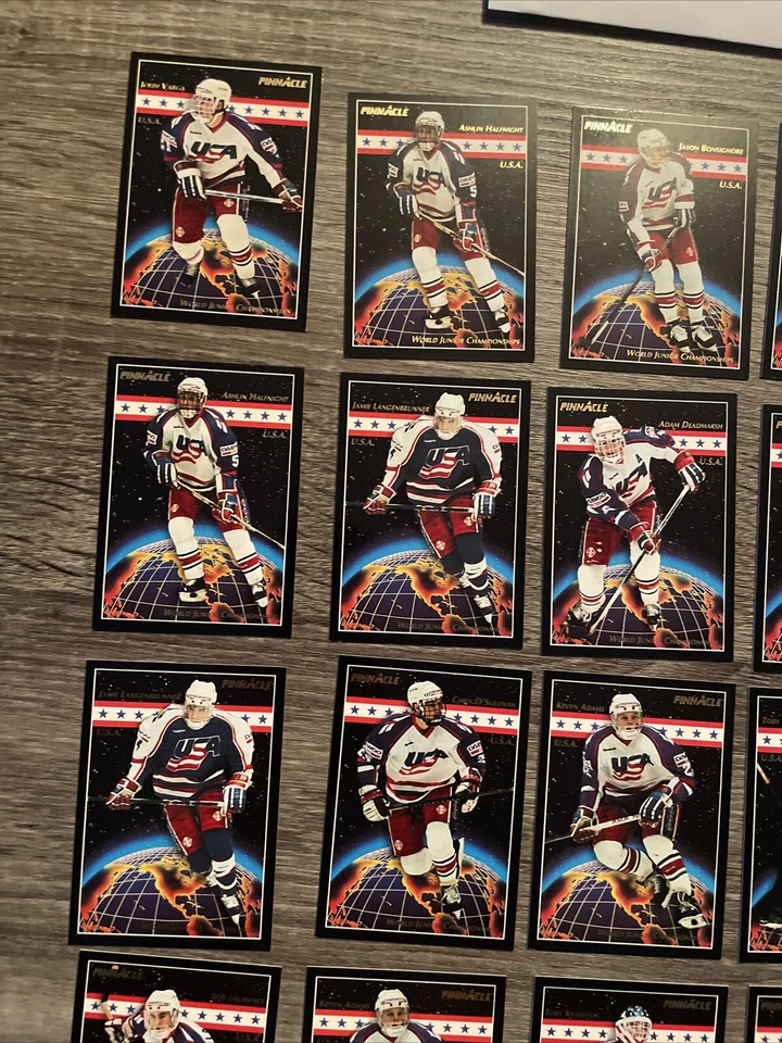 1993-94 Pinnacle World Junior Championships USA 🇺🇸 🏒 35 Card Lot - Image 3 of 4