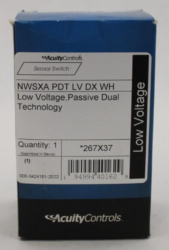 Acuity Controls NWSXA PDT LV DX WH Low Voltage Wall Switch Sensor - Picture 2 of 15