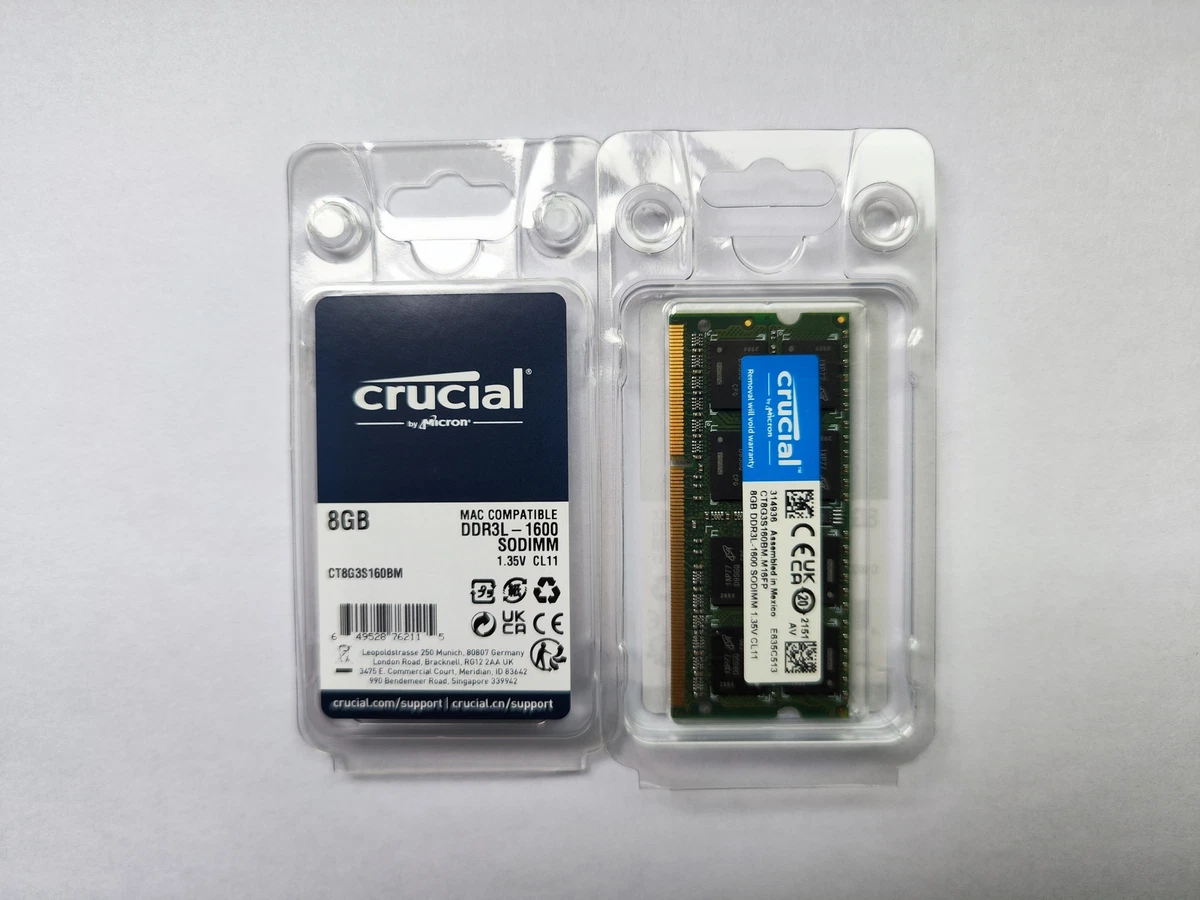 Crucial PC3-12800 (DDR3-1600) Computer Memory (RAM) 32 GB Total