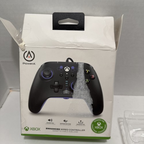 PowerA Enhanced Wired Controller USB Gamepad Purple Hex Black. Open Box - Picture 5 of 6