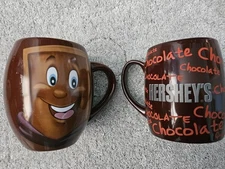 Mugs - Two Hersey Chocolate World Coffee Mugs - Brown - 20oz