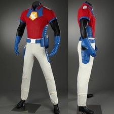 Peacemaker Christopher Smith Cosplay Battle Superhero Suit Mask Holster Costume