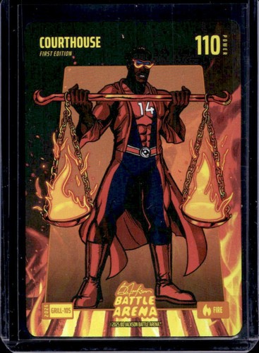 2026 Bo Jackson Battle Arena 1st Ed. Courthouse Grillin' Battlefoil #GRILL-105