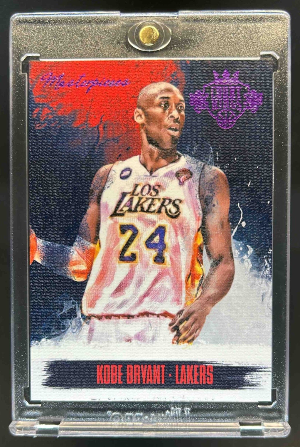 2013-14 Panini Court Kings Kobe Bryant Masterpieces Purple #24/25 Lakers