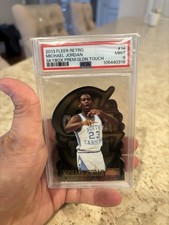2013 Fleet Retro Michael Jordan Skybox Premium Gold #14 PSA 9