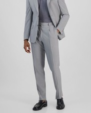 Michael Kors Men's Gray Wool Solid Slim Pleated Front Suit Pants Size 36W