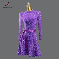 New Latin Dance Clothes Woman Dress Competition Suit Dancewear Outfit Party
