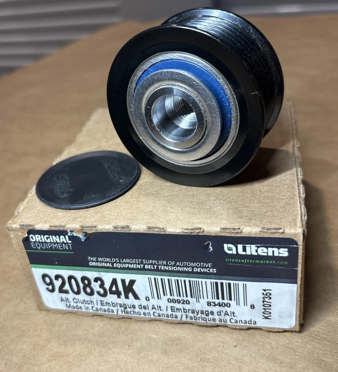 Litens 920834K Alternator Decoupler Pulley New photo 4