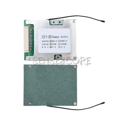 13S 48V 30A 18650 Li-ion Battery Protection Board BMS w/ Equalization for E-bike