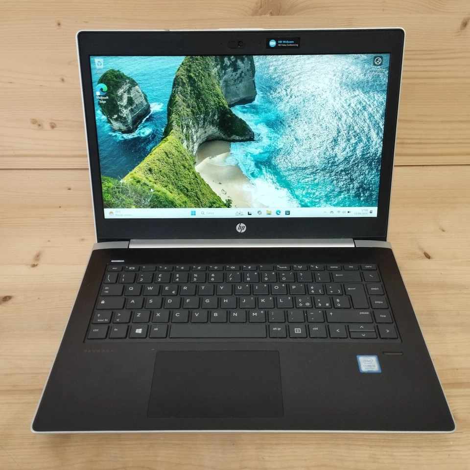 HP Probook 440 G5 PC Portatile Core I5-8250U 8GB Ram SSD 240GB Windows 11 PRO - Immagine 2 di 4