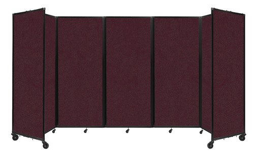Versare Room Dividers - Folding Panel Office Separators with Rolling Wheels -