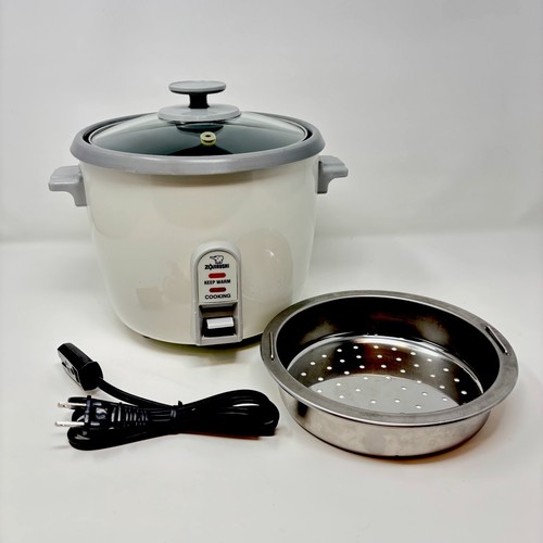 Zojirushi NHS-10 6 Tassen Ungekocht Reiskocher mit Dampfgarer Tablett Weiß ✅GETESTET FUNKTIONIERT!