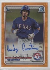 2020 Bowman Chrome Prospect Orange Refractor 25/25 Randy Florentino Auto 0c6