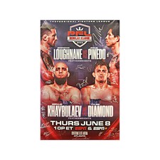 PFL 4 Autographed Event Poster From June 8th, 2023 In Atlanta, GA