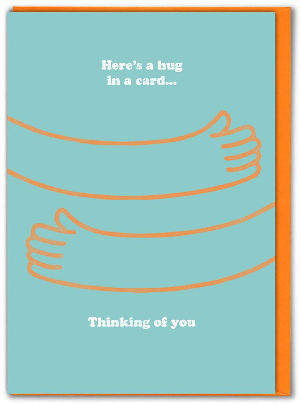 Cute Thinking of You Card 'Hug In A Card' Comforting Virtual Hug Sending Love